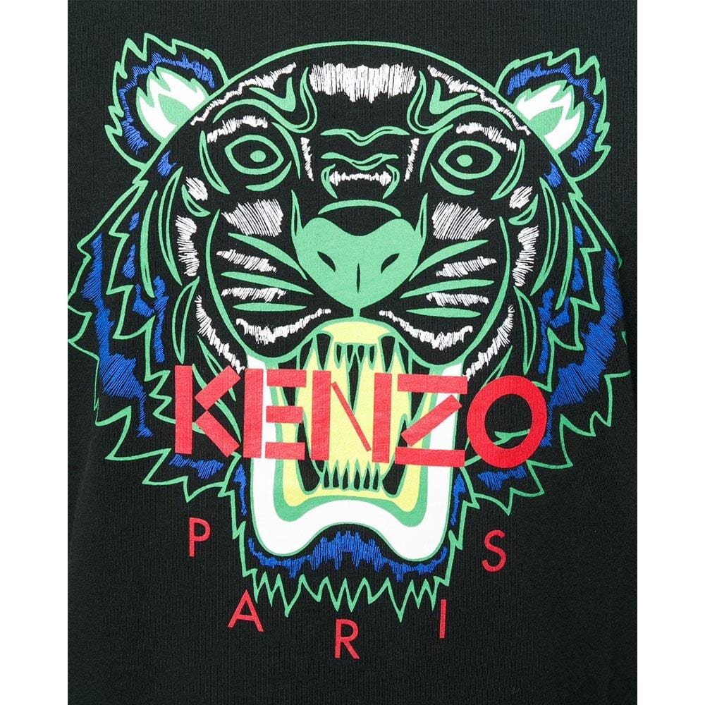 Kenzo Tiger Print T-Shirt Black — XXS — Side View