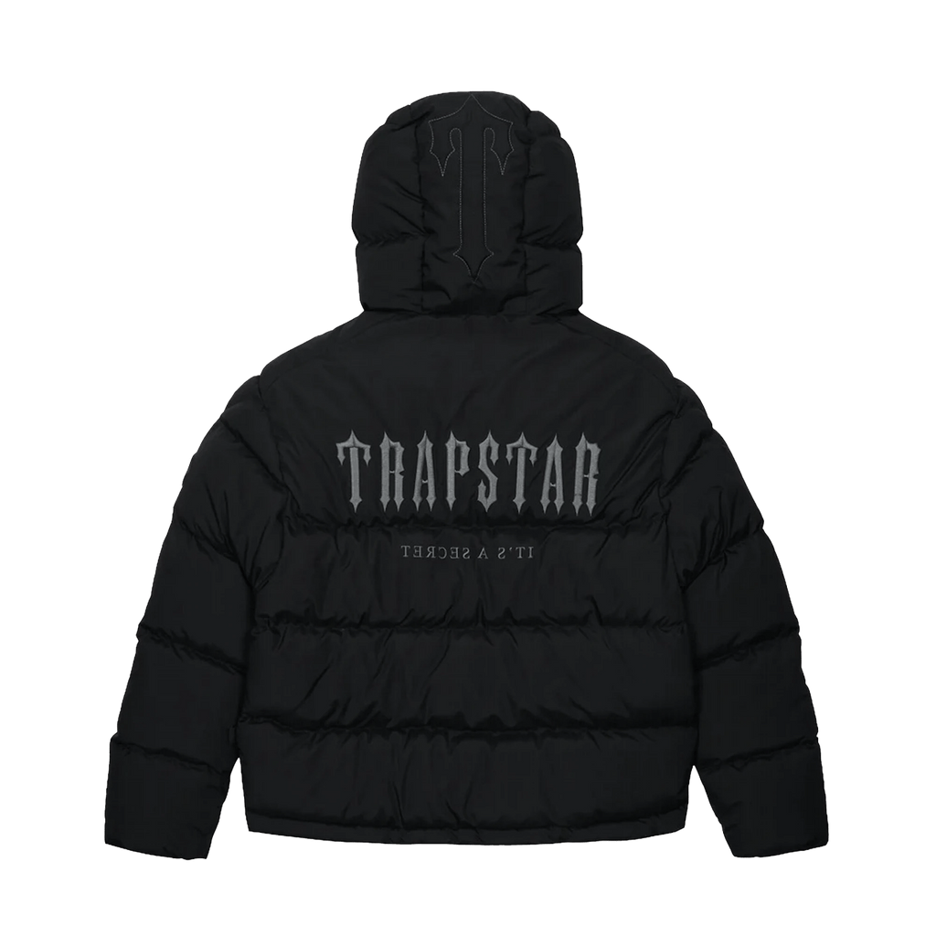 Trapstar Decoded Puffer 2.0 - Black — XXS — Front View