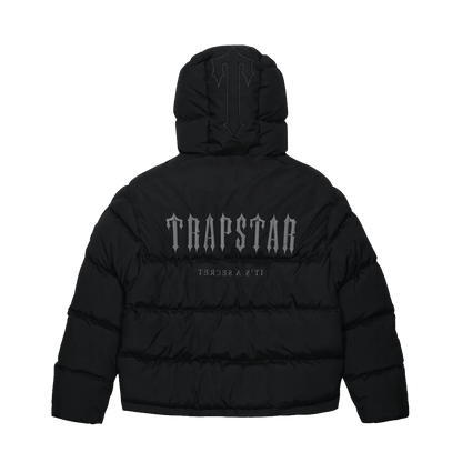 Trapstar Decoded Puffer 2.0 - Black — XXS — Front View