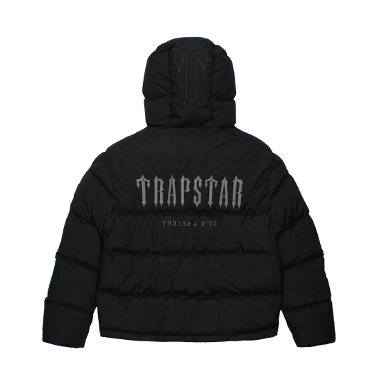Trapstar Decoded Puffer 2.0 - Black — XXS — Front View