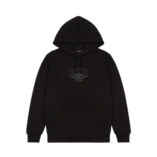 Trapstar Fine Dining 2.0 Hoodie - Black — XXS — Front View
