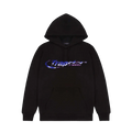 Trapstar Liquid Chrome Hyperdrive Hoodie - Black — XXS — Front View