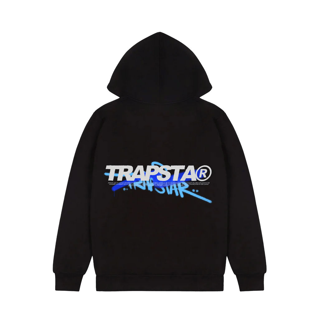 Trapstar Trespass Hoodie - Black — XXS — Front View