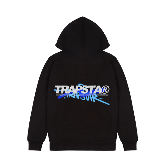 Trapstar Trespass Hoodie - Black — XXS — Front View