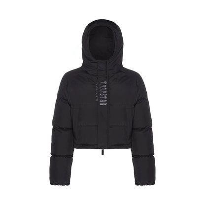 Trapstar Women's Decoded 2.0 Hooded Puffer - Black — XXS — Side View