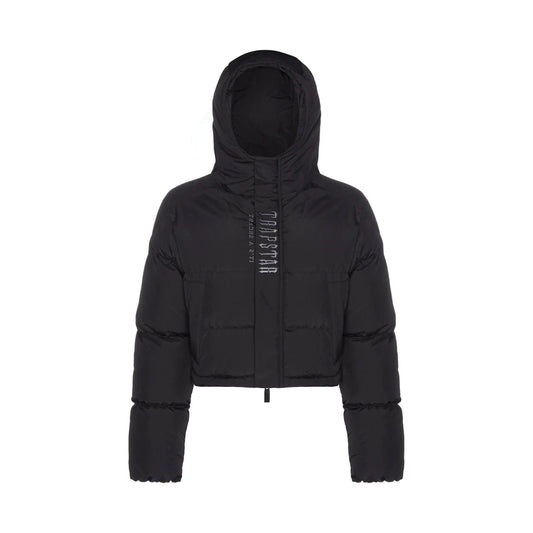 Trapstar Women's Decoded 2.0 Hooded Puffer - Black — XXS — Side View