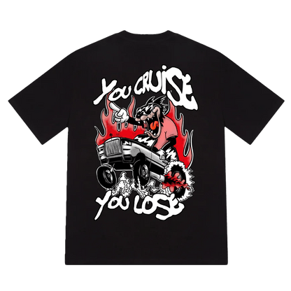 Trapstar You Cruise You Lose 2.0 Tee - Black — XXS — Front View