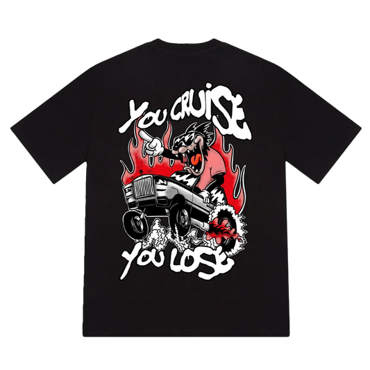 Trapstar You Cruise You Lose 2.0 Tee - Black — XXS — Front View