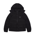 Trapstar Irongate Detachable Hooded Puffer Jacket - Blackout Edition — XXS — Front View