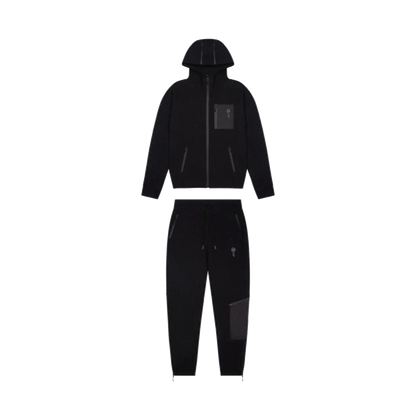 Trapstar Irongate T-Fleece Tracksuit - Black — XXS — Front View