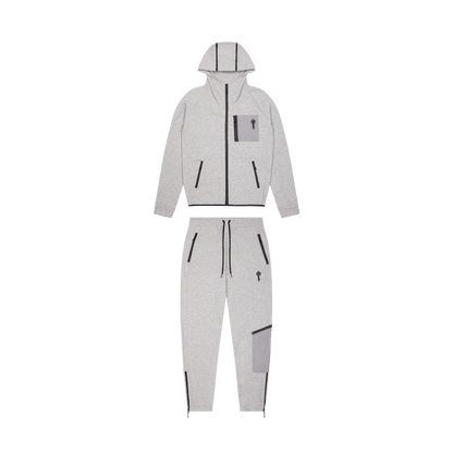 Trapstar Irongate T-Fleece Tracksuit - Grey — XXS — Front View