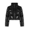 Trapstar Women's Irongate Puffer Jacket - Shiny Black — XXS — Front View