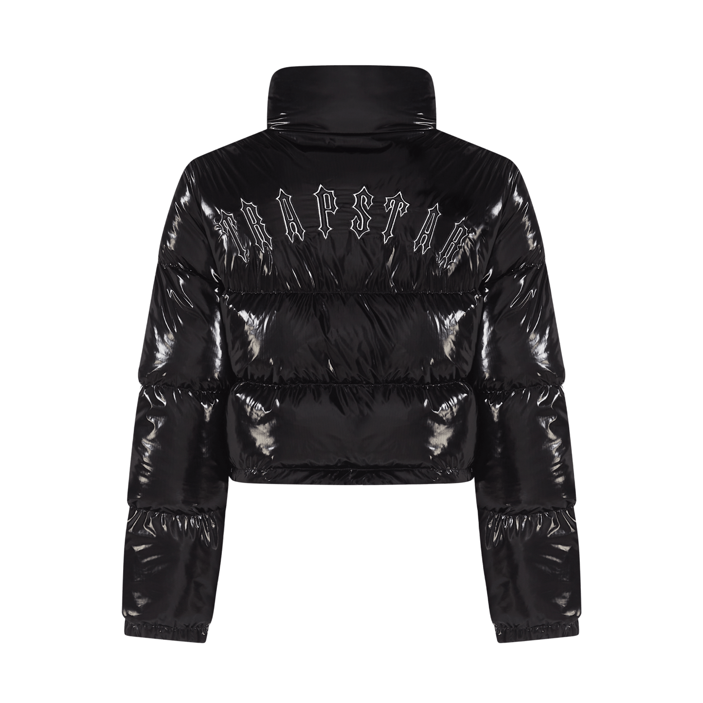 Trapstar Women's Irongate Puffer Jacket - Shiny Black — XXS — Side View