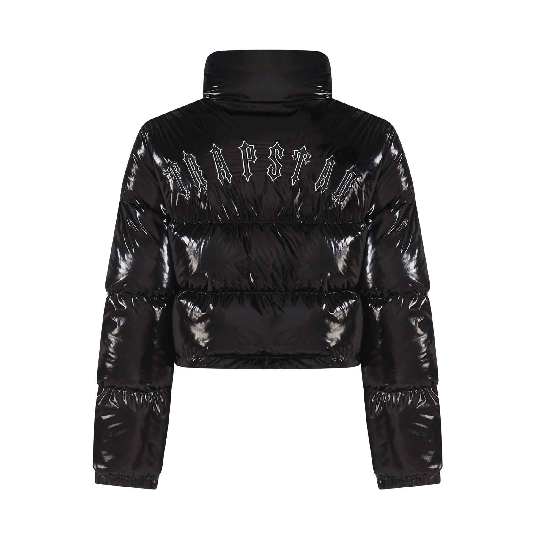 Trapstar Women's Irongate Puffer Jacket - Shiny Black — XXS — Side View