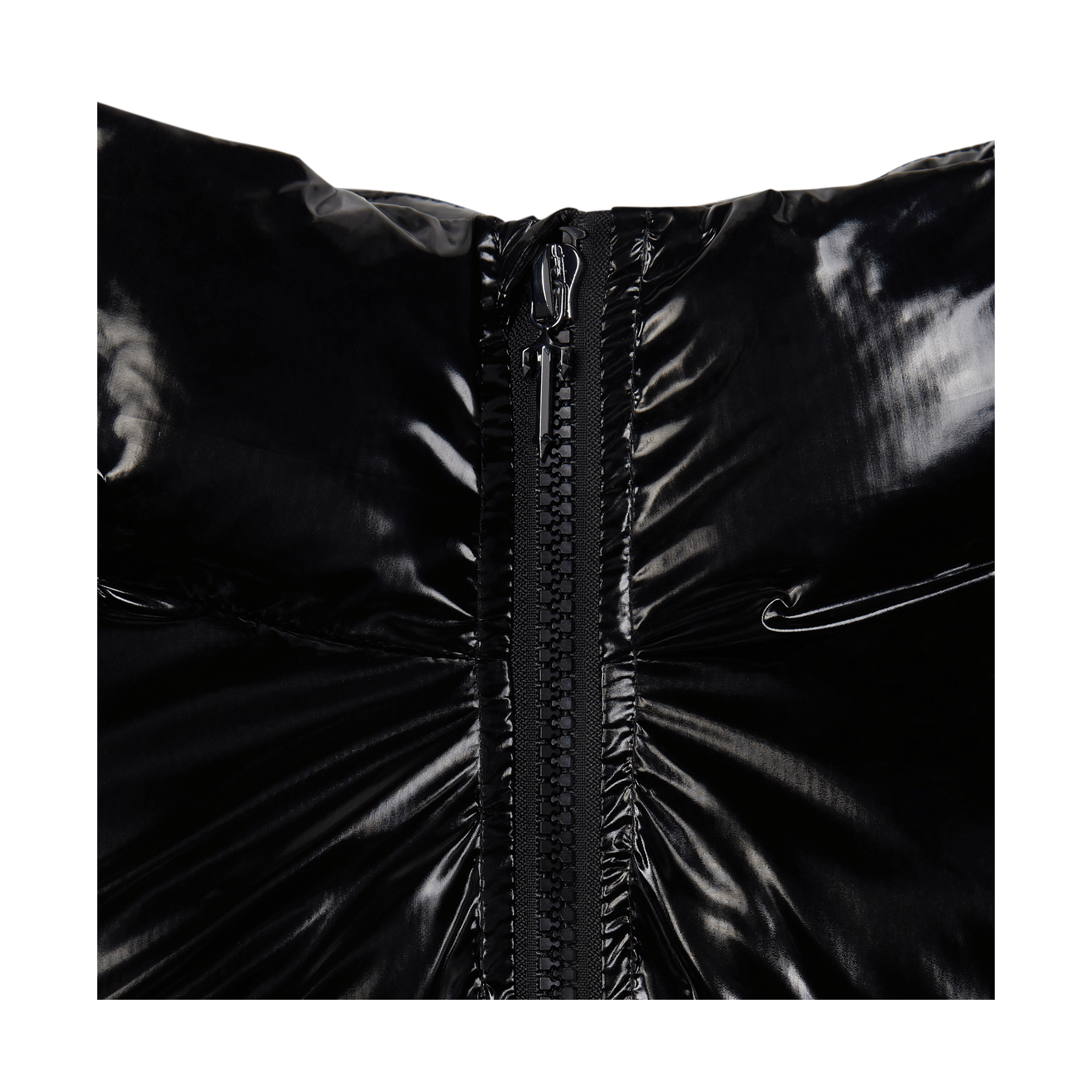 Trapstar Women's Irongate Puffer Jacket - Shiny Black — XXS — Back View