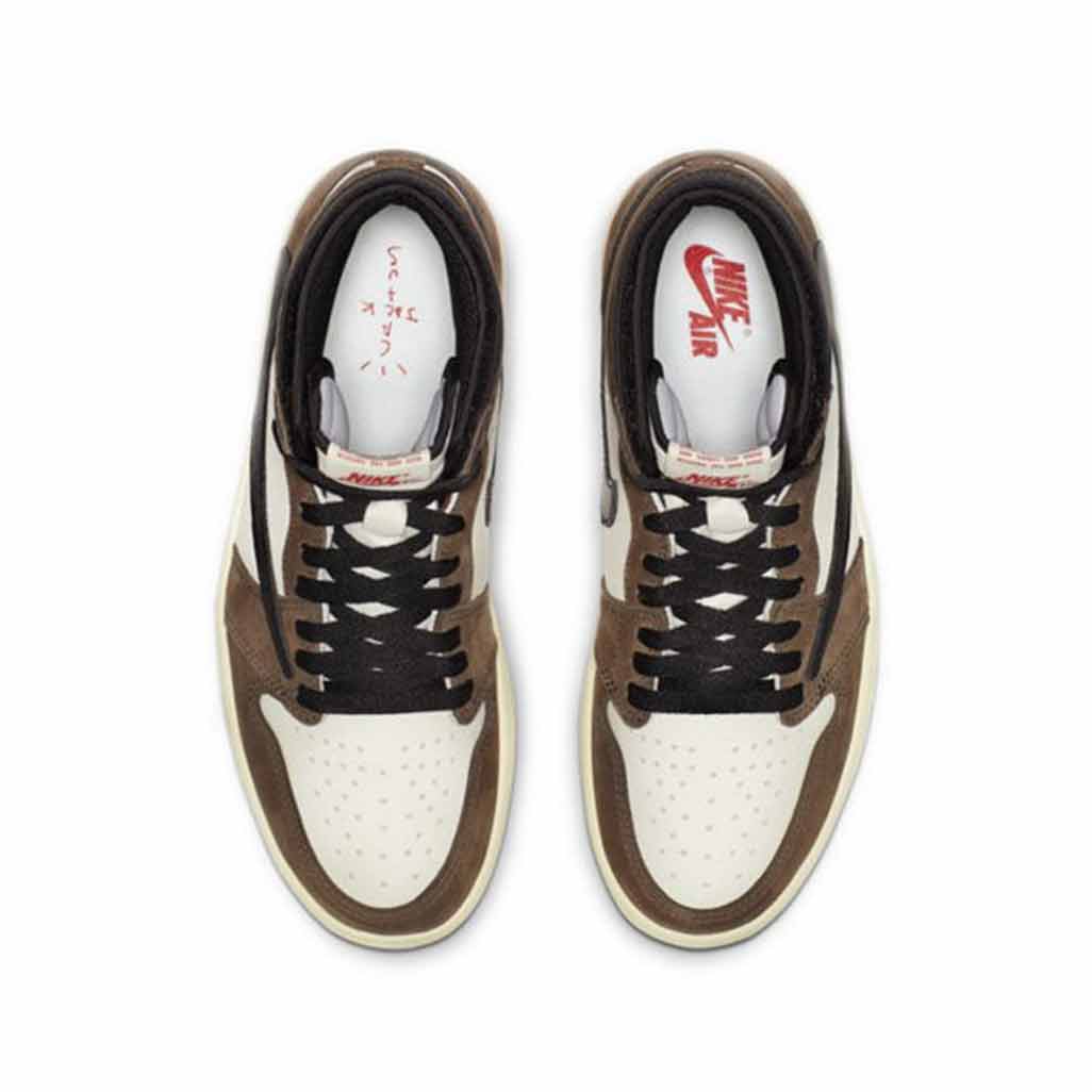 Travis Scott x Jordan 1 Mocha — 3 UK — Detail View
