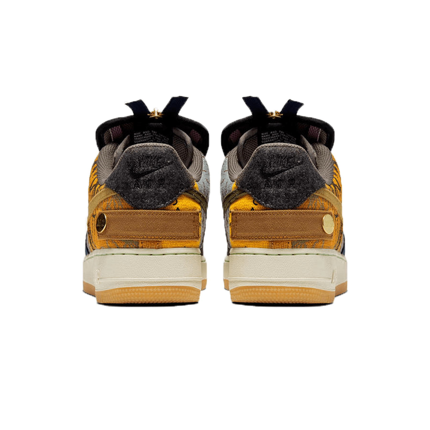 Travis Scott x Nike Air Force 1 Low PS 'Cactus Jack' — UK 10C | EU 27.5 | US 10.5C — Back View