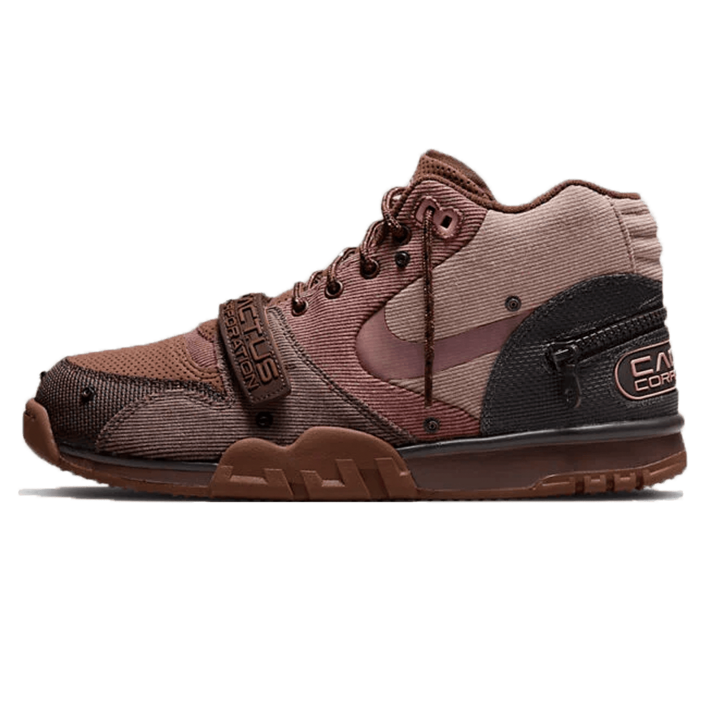 Travis Scott x Nike Air Trainer 1 SP 'Wheat' — UK 3 | EU 35.5 | US 3.5 — Front View
