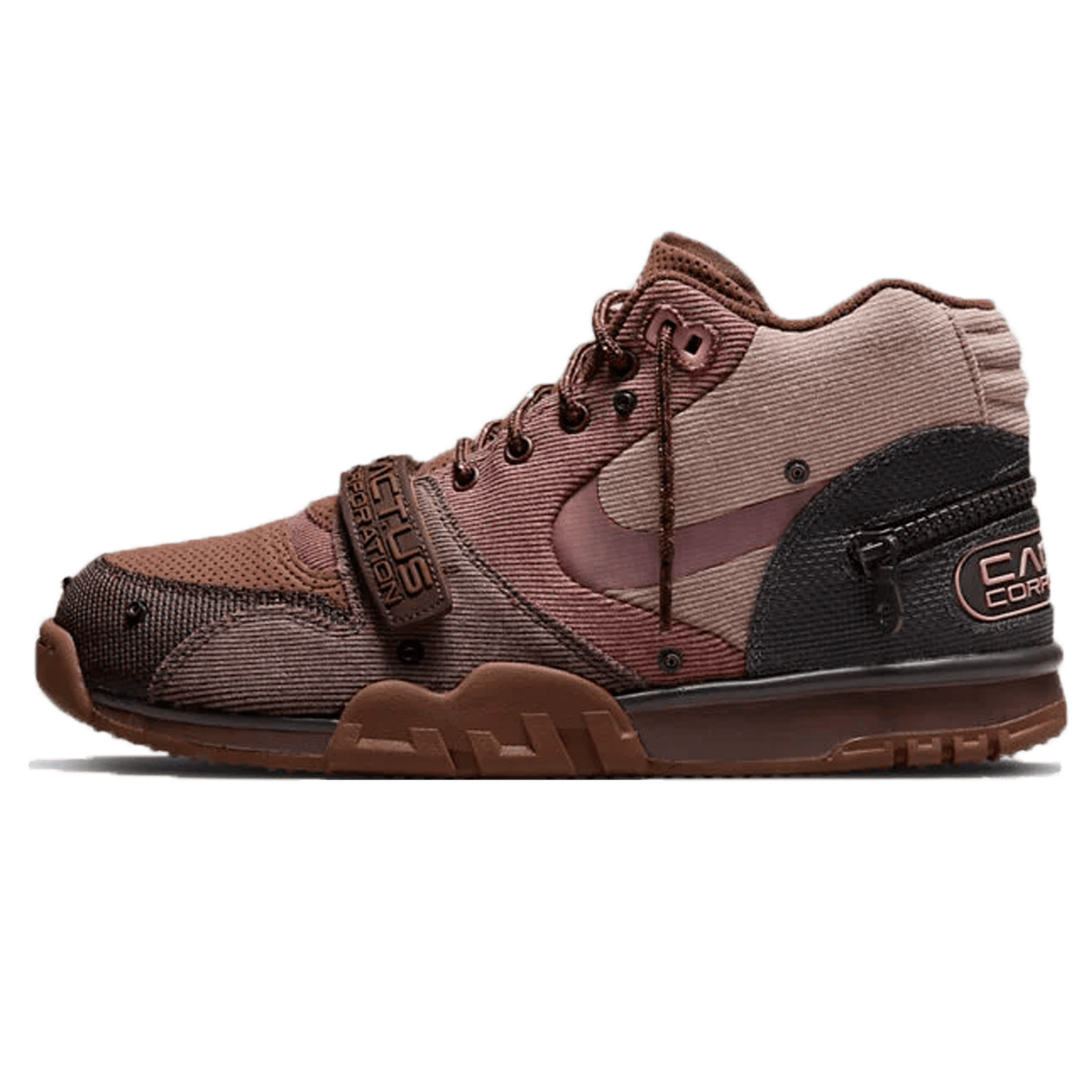 Travis Scott x Nike Air Trainer 1 SP 'Wheat' — UK 3 | EU 35.5 | US 3.5 — Front View