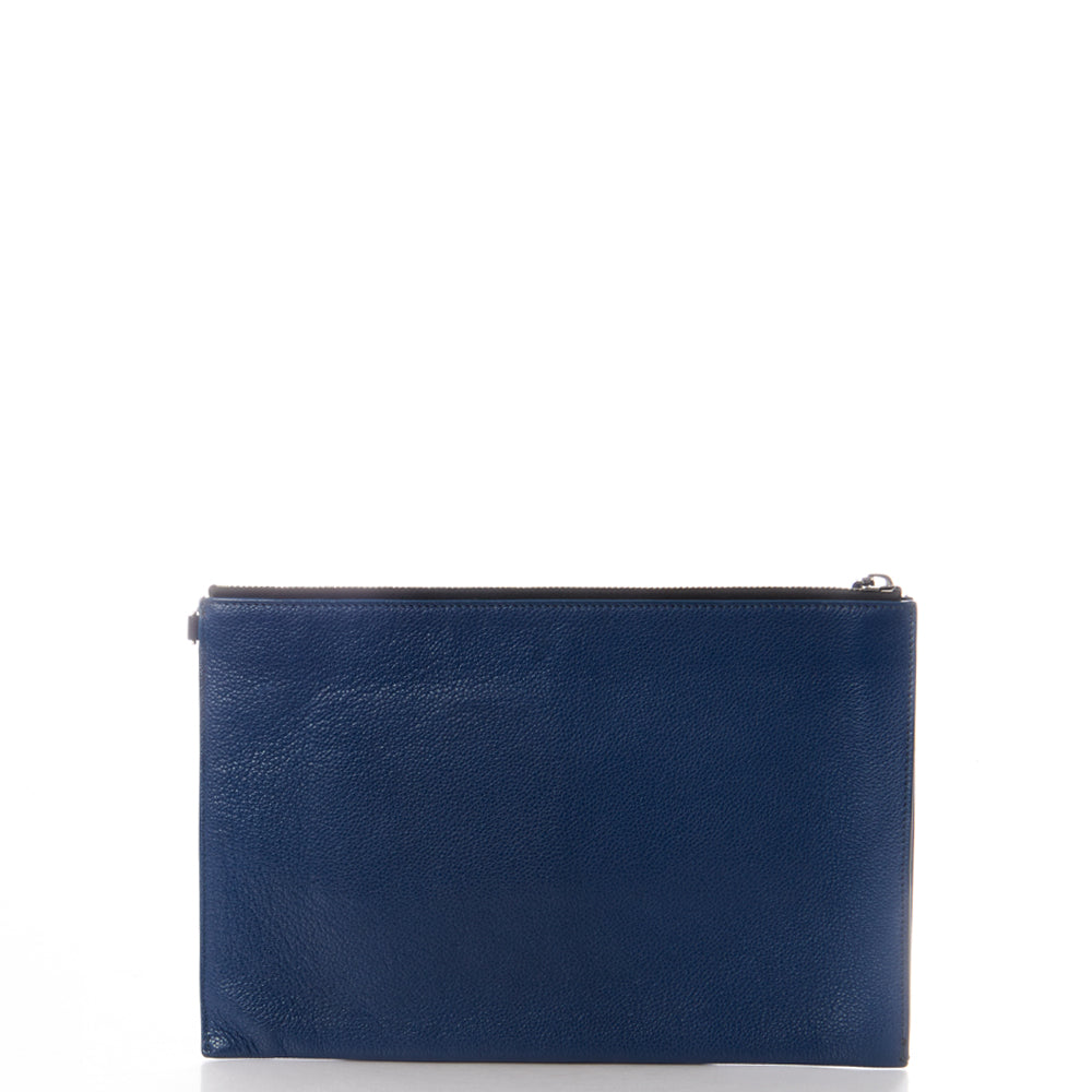 Burberry Clutch Clutch in Blue, Leather — Alternate View 13