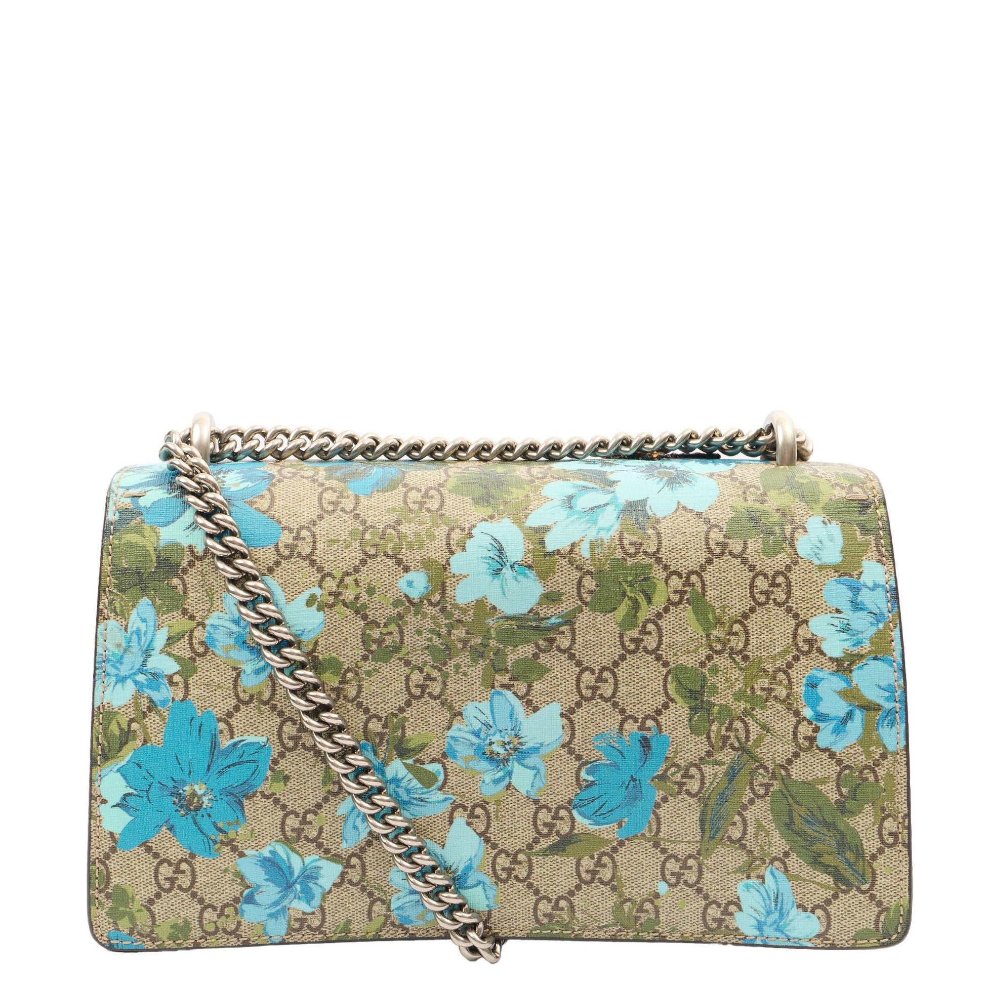 Gucci Cross Body Dionysus - Small in Blue Blooms, GG Supreme Canvas — Alternate View 9