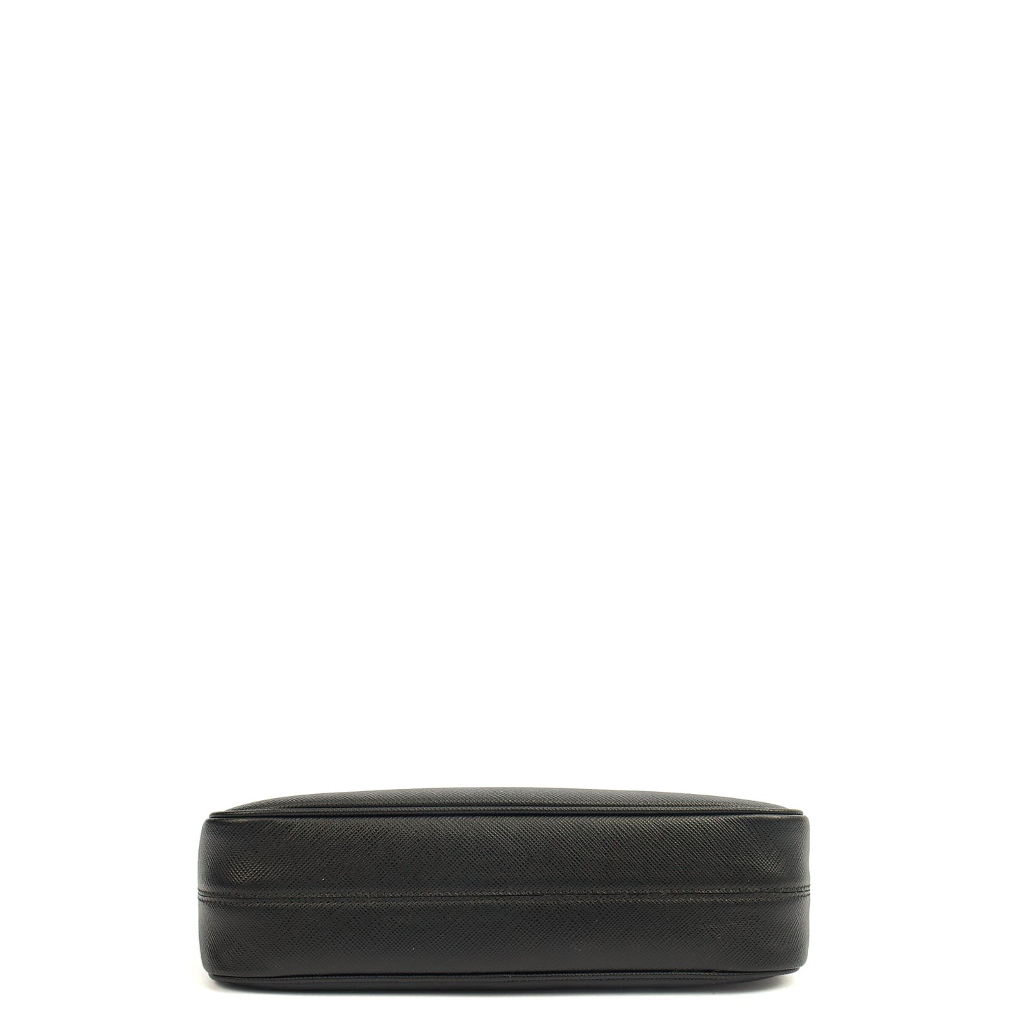 Prada Cross Body Re-Edition 2005 Saffiano in Black, Saffiano Leather — Top View