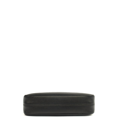 Prada Cross Body Re-Edition 2005 Saffiano in Black, Saffiano Leather — Top View