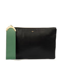 Anya Hindmarch Clutch Clutch in Black, Leather — Front View