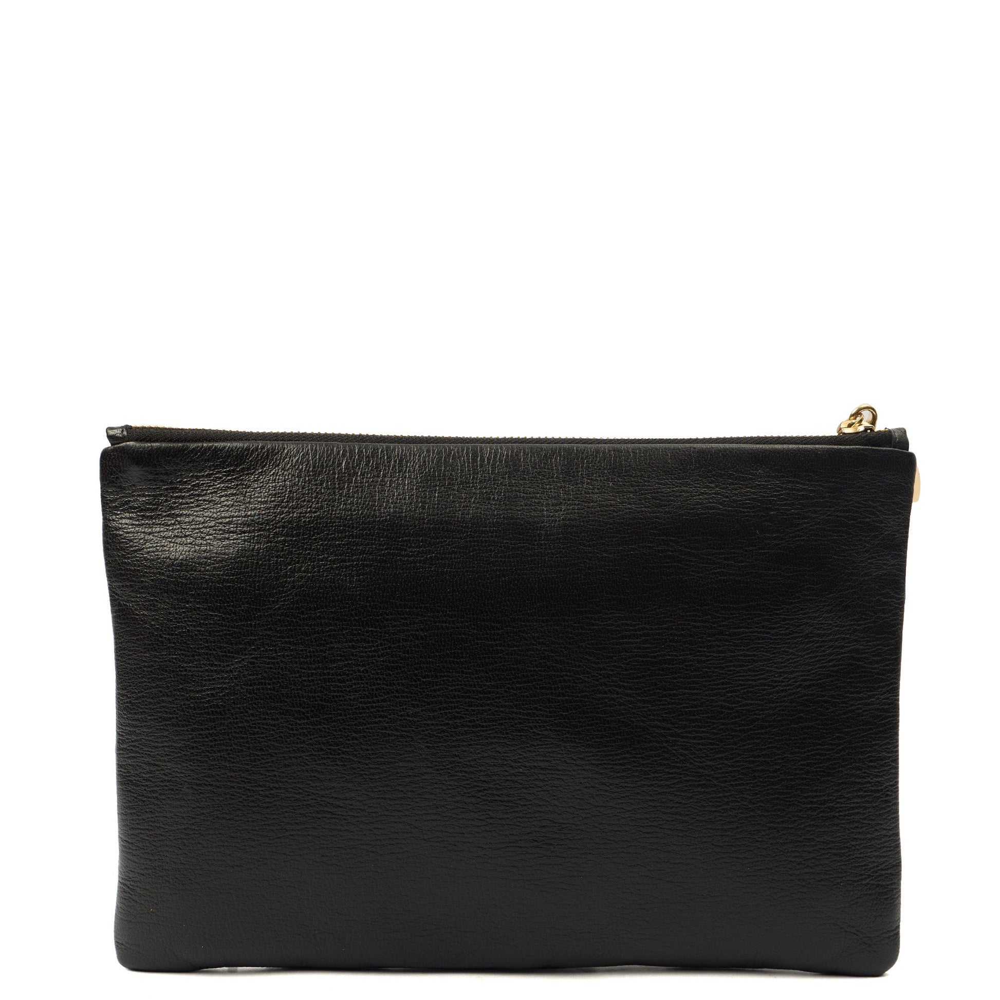 Anya Hindmarch Clutch Clutch in Black, Leather — Back View