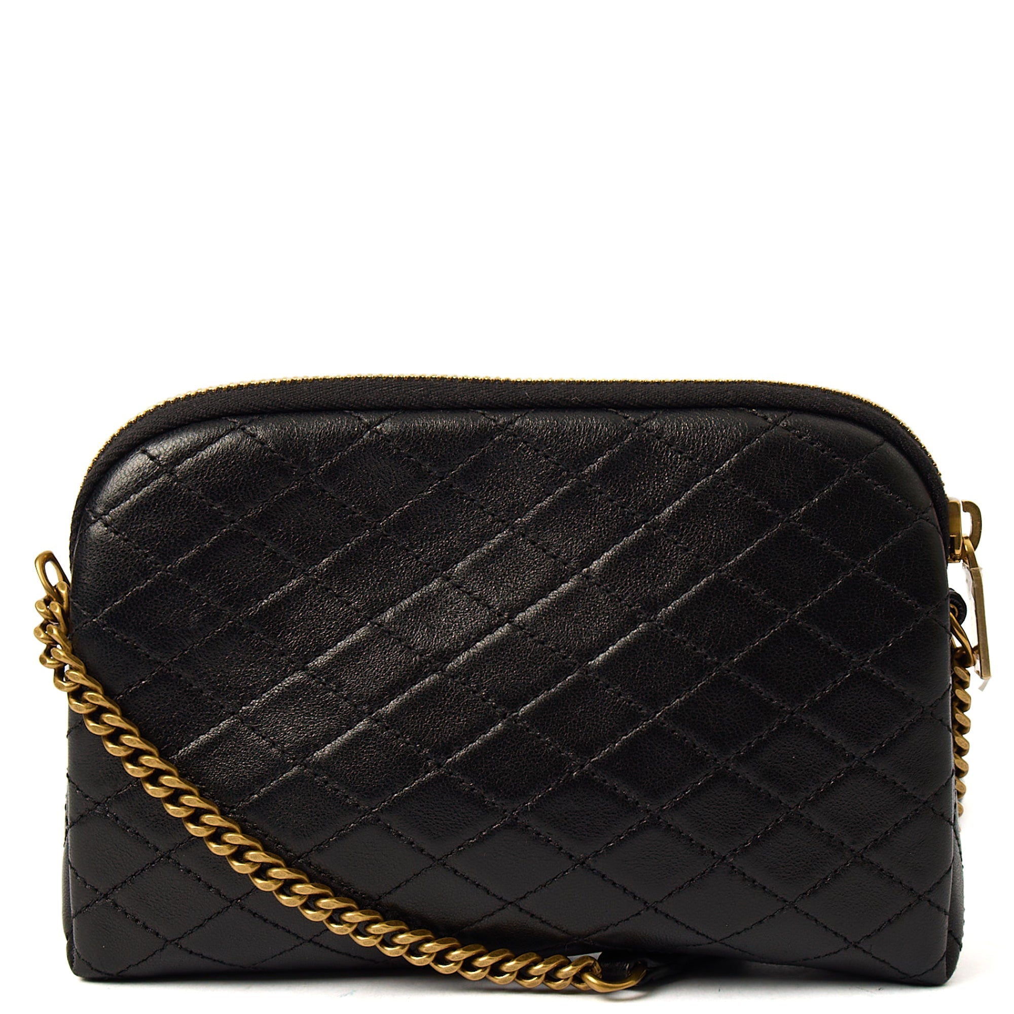 Saint Laurent Cross Body Gaby - Medium in Black, Leather — Top View