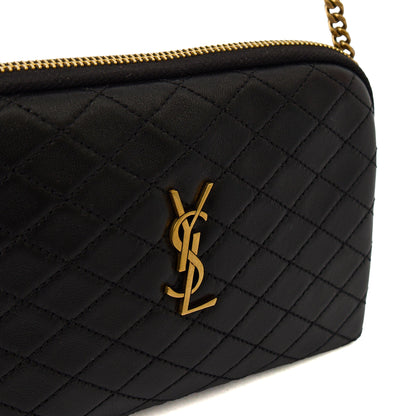 Saint Laurent Cross Body Gaby - Medium in Black, Leather — Lifestyle View