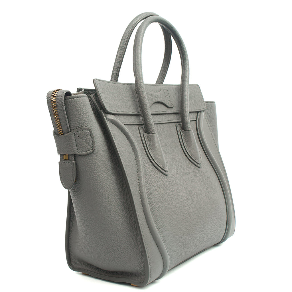 Celine Tote Luggage - Mini in Grey, Leather — Alternate View 8