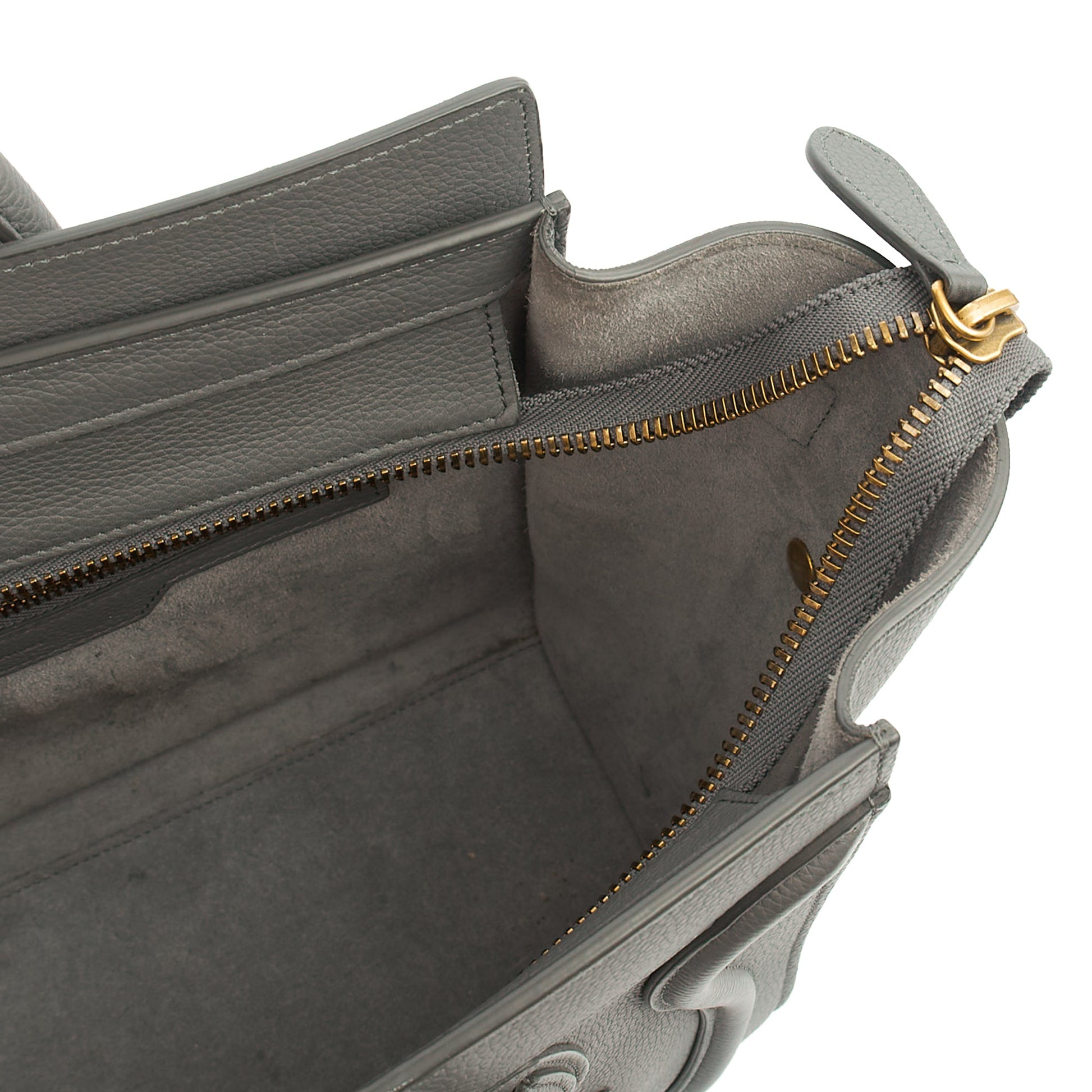 Celine Tote Luggage - Mini in Grey, Leather — Alternate View 11