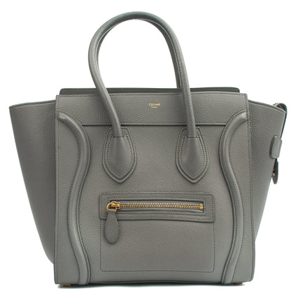 Celine Tote Luggage - Mini in Grey, Leather — Alternate View 7