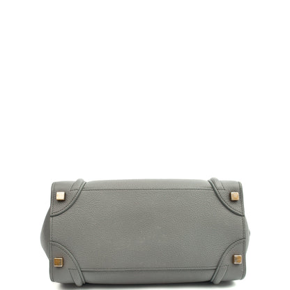 Celine Tote Luggage - Mini in Grey, Leather — Top View