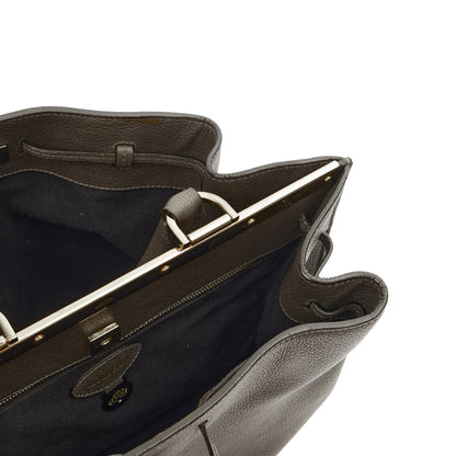Mulberry Tote Kensington in Grey, Calfskin Leather — Detail View