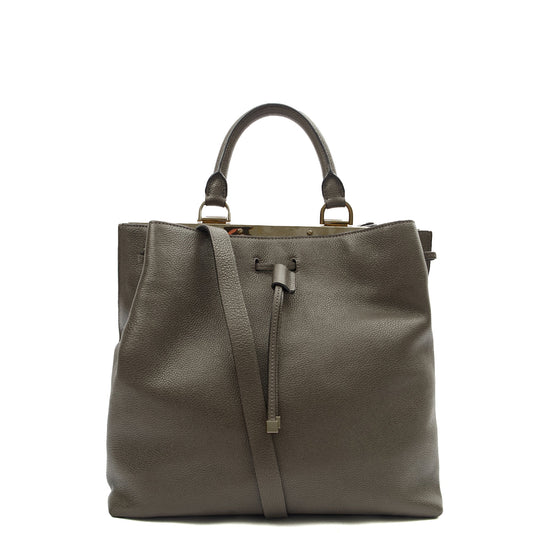 Mulberry Tote Kensington in Grey, Calfskin Leather — Front View