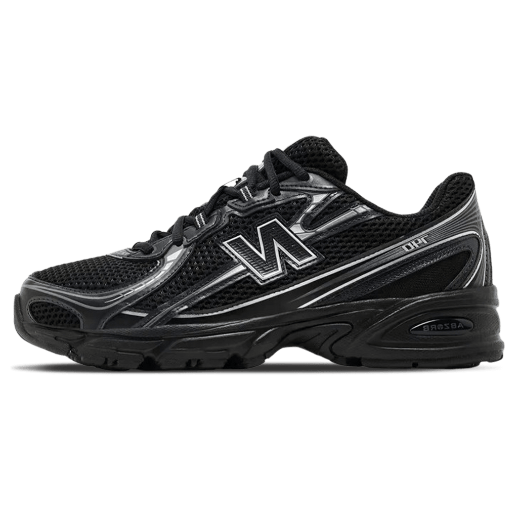 New Balance 740v2 'Black Silver Metallic' — UK 3.5 | EU 36 | US 4 — Front View