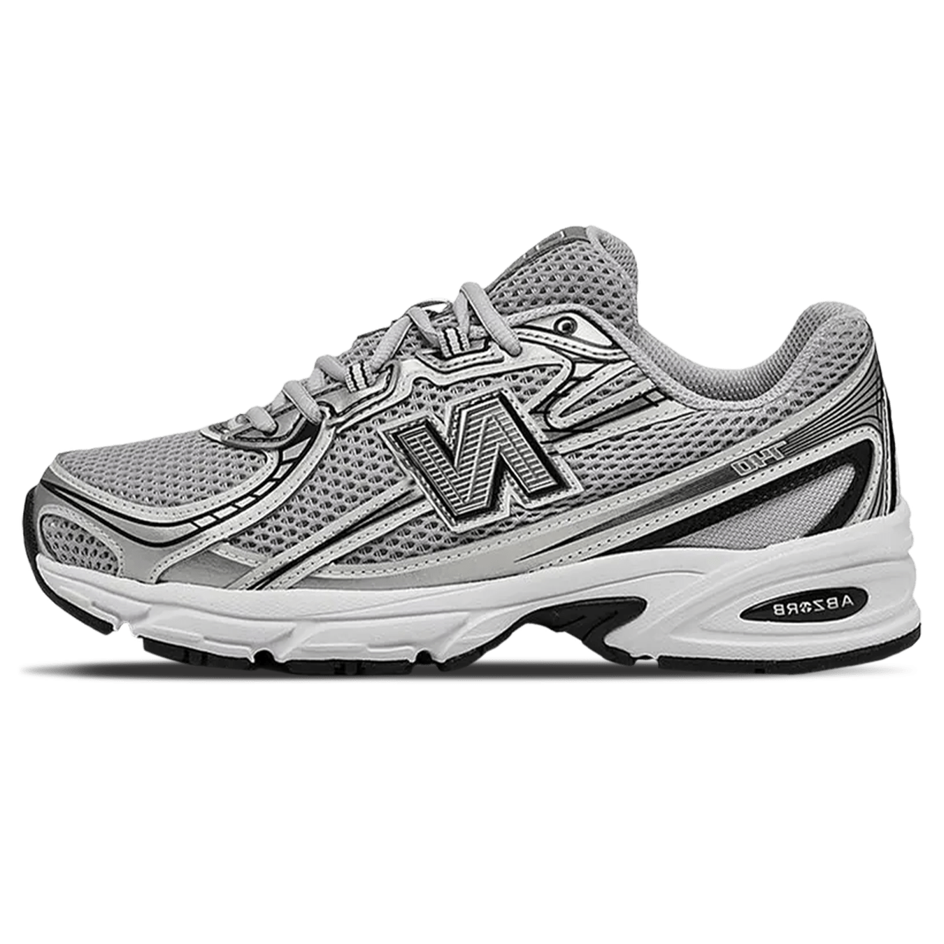 New Balance 740 'Pearl Grey White' — UK 3.5 | EU 36 | US 4 — Front View