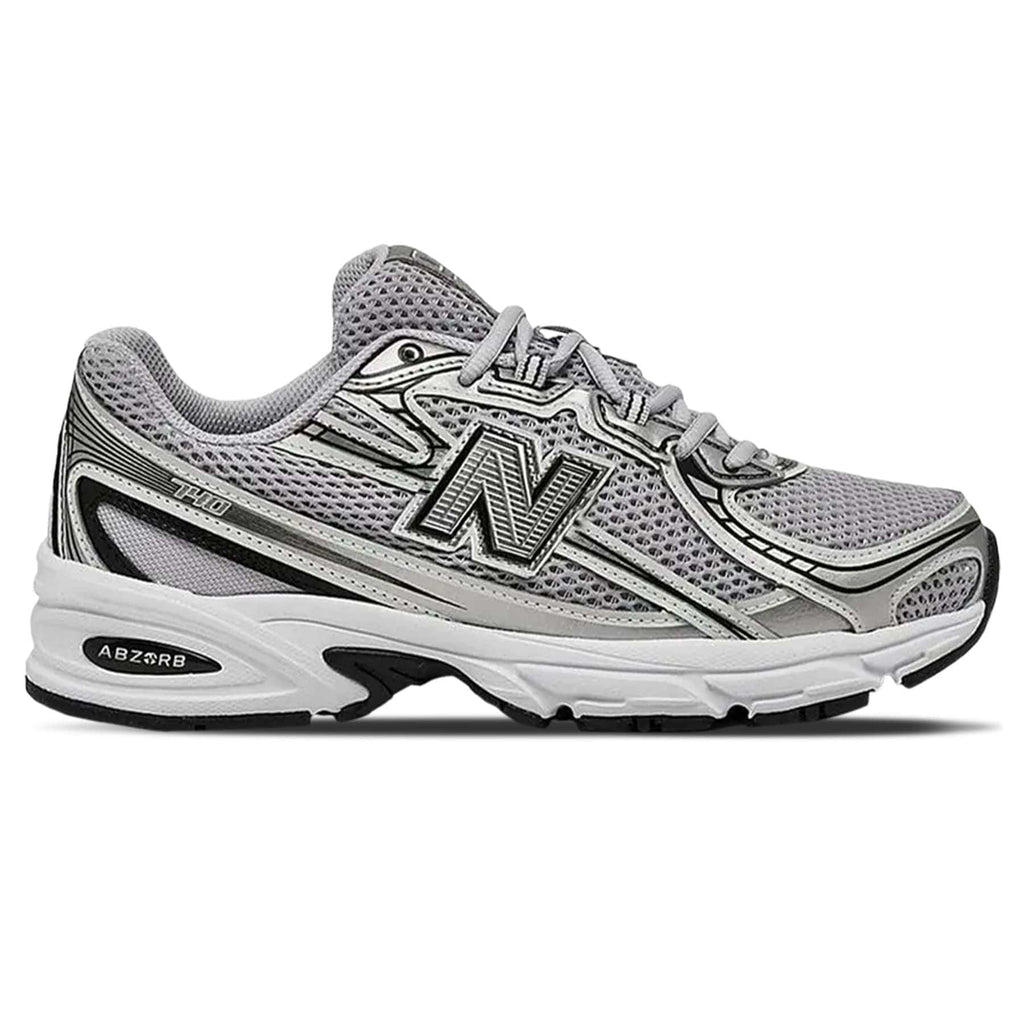 New Balance 740 'Pearl Grey White' — UK 3.5 | EU 36 | US 4 — Side View