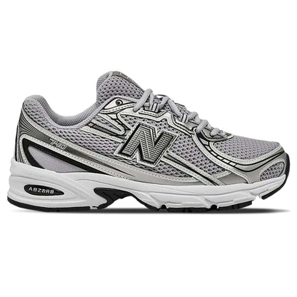 New Balance 740 'Pearl Grey White' — UK 3.5 | EU 36 | US 4 — Side View