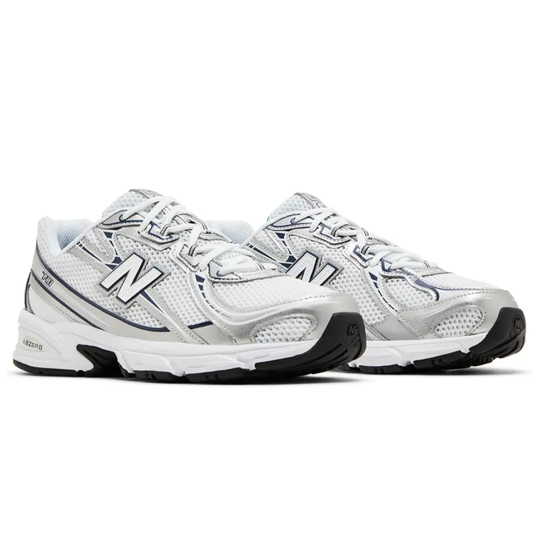 New Balance 740v2 'White Navy Shadow Grey' — UK 3.5 | EU 36 | US 4 — Back View
