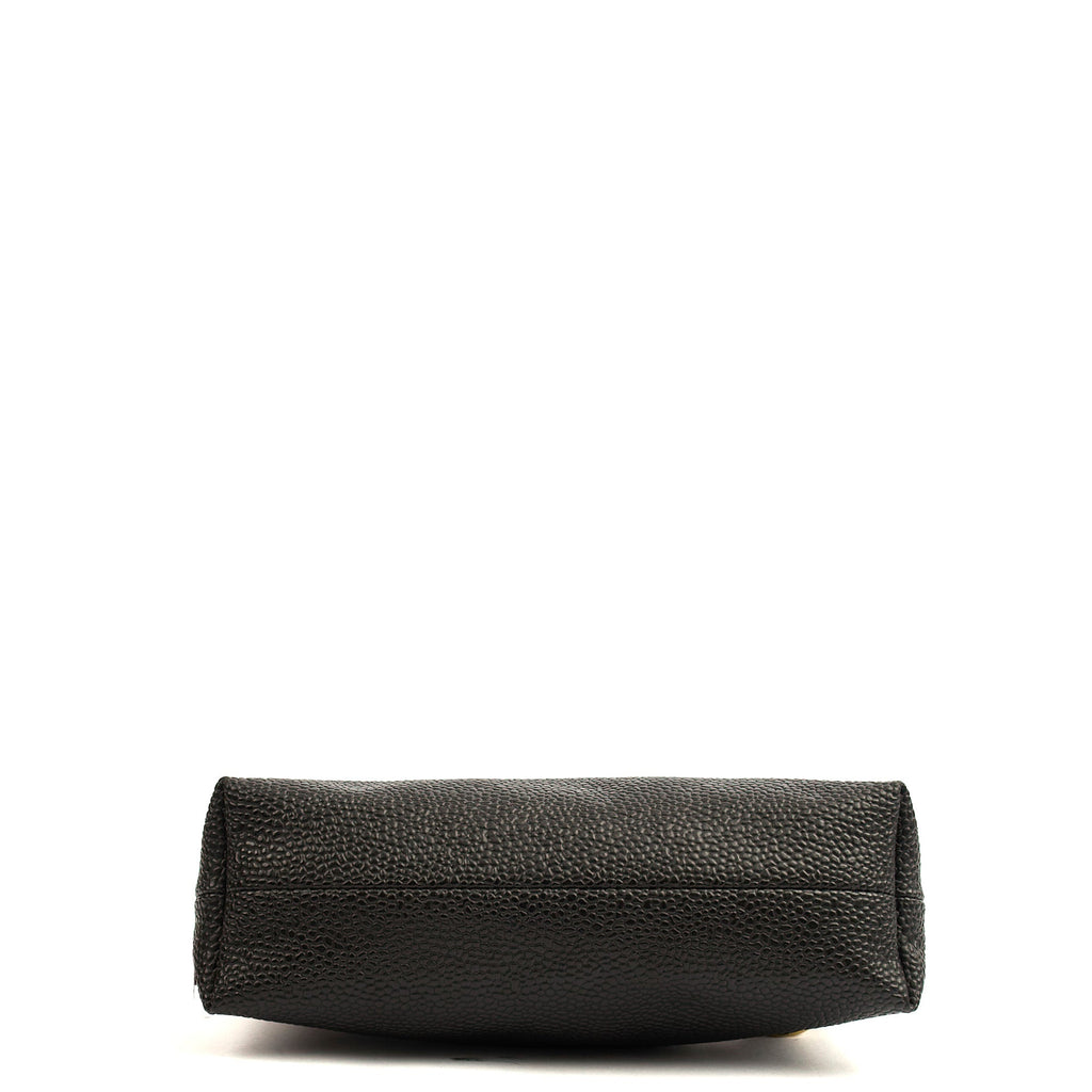Mulberry Cross Body Vintage Shoulder Bag in Black, Scotchgrain — Detail View