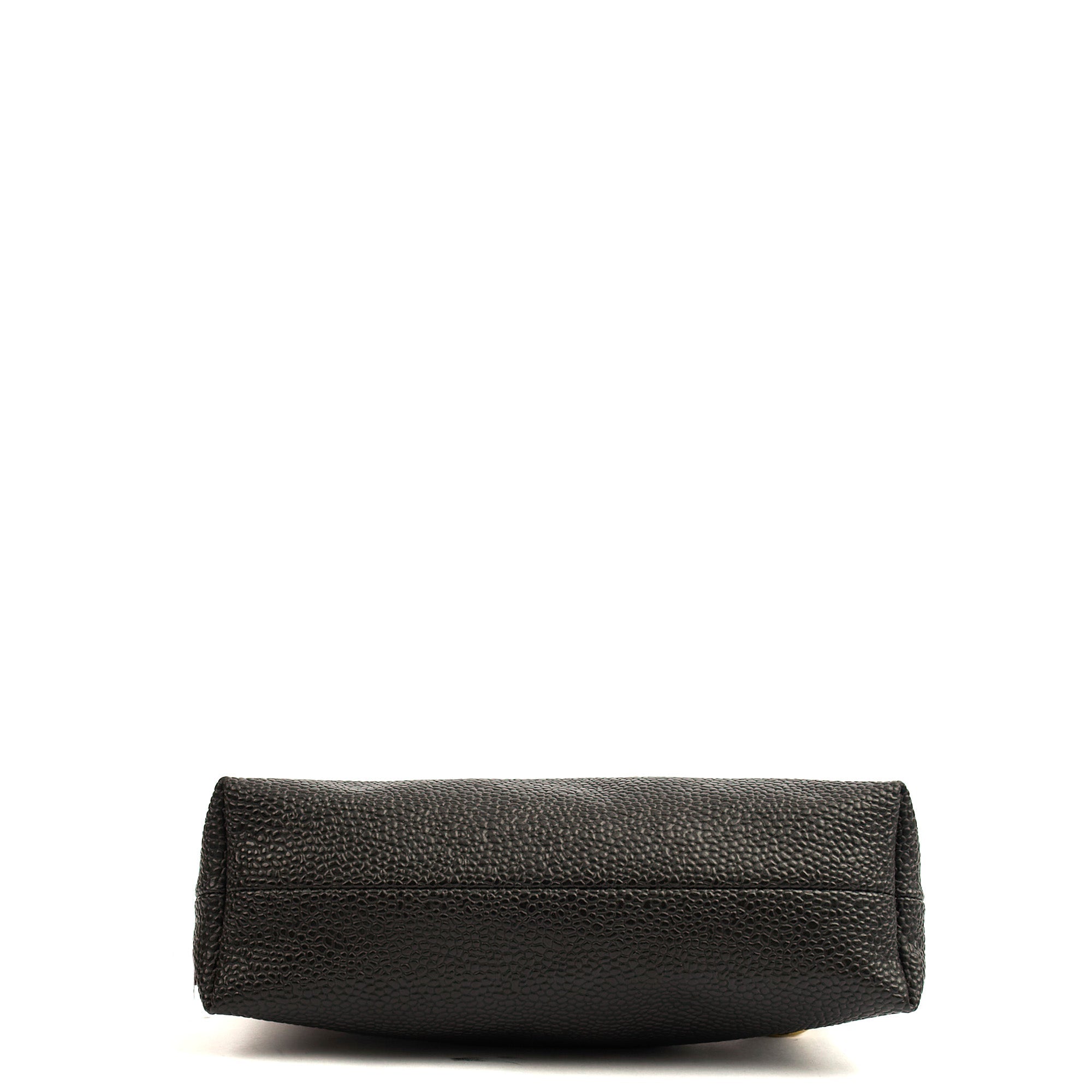 Mulberry Cross Body Vintage Shoulder Bag in Black, Scotchgrain — Detail View