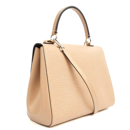 Louis Vuitton Top Handle Cluny MM in Neutral, Epi Leather — Back View