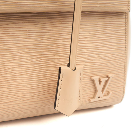 Louis Vuitton Top Handle Cluny MM in Neutral, Epi Leather — Side View