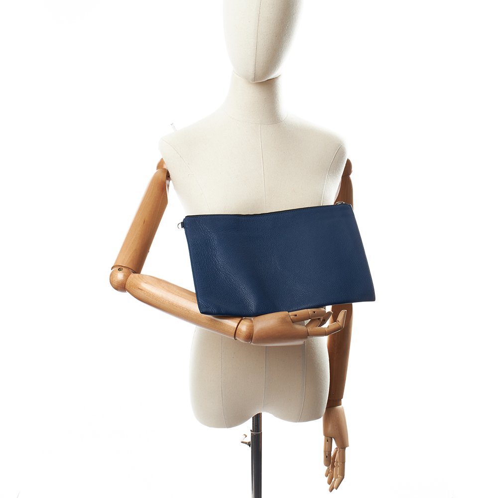 Burberry Clutch Clutch in Blue, Leather — Alternate View 10