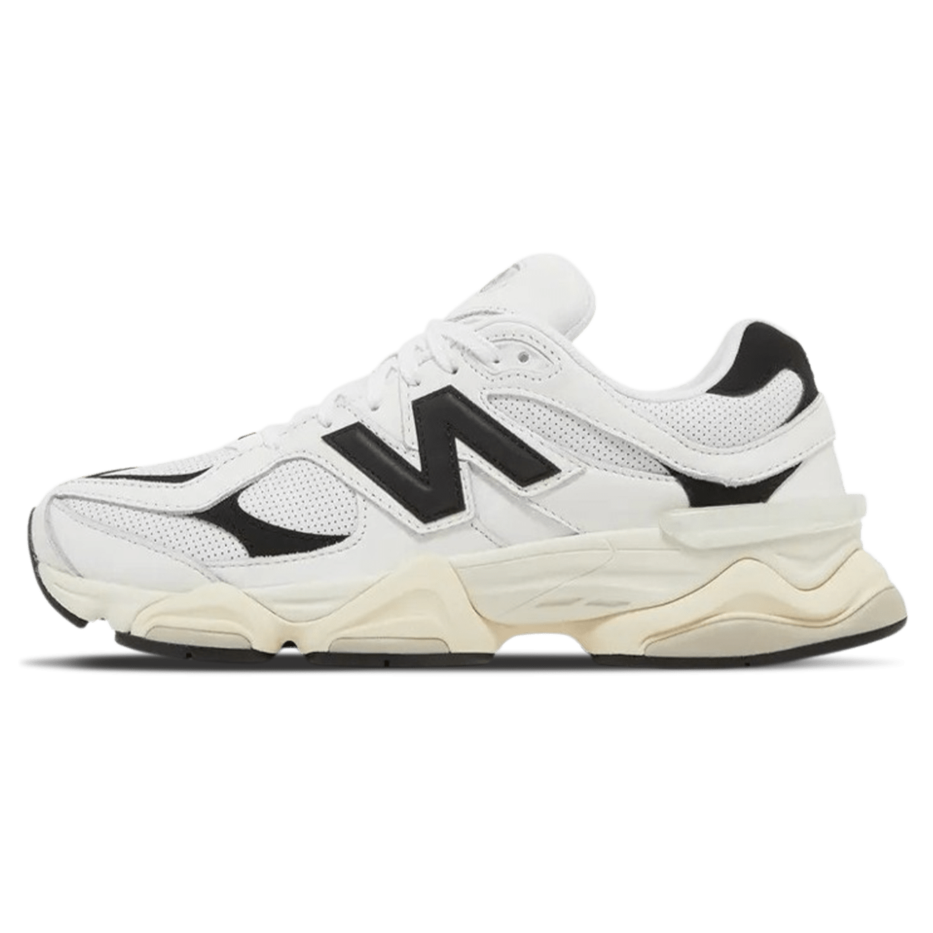New Balance 9060 'White Black' — UK 3.5 | EU 36 | US 4 — Front View