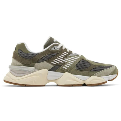 New Balance 9060 'Green Grey' — UK 3.5 | EU 36 | US 4 — Side View