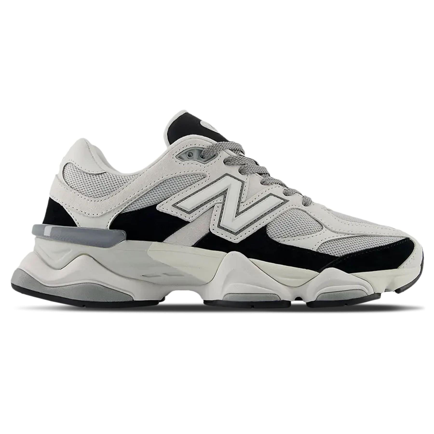 New Balance 9060 'Grey Jet Black' — UK 3.5 | EU 36 | US 4 — Side View